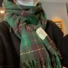 Bufanda de Mohair de Imitación Nueva Transfronteriza para Mujer, Estilo Europeo y Americano, Bufanda Chal Cálido de Barba Larga para Otoño e Invierno, Exportación Exportación Productos de Alta Calidad