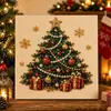 Vendedor Caliente del Festival Pack de Materiales DIY Pintura de Diamantes Navideña Hombre Mayor Árbol Reno Corona Pintura Hecha a Mano Pegatinas de Pintura de Perlas