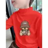 Camiseta Interior de Felpa Cepillada para Niños, Estilo Nuevo Otoño/Invierno 2026, Cuello Semi-Alto, Ropa Interior Cálida, Top Casual, Moderno