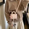 Bolso de mano cuadrado pequeño Lady Dior transfronterizo para mujer, de nicho de alta gama, tejido, para ir al trabajo, mini bandolera cruzada, bolso para niños