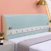 Funda de Cabecero de Tela de Cobertura Total Estilo Nórdico Protector de Cabecero Funda de Cabecero de Madera Funda de Cabecero Acolchada Elástica Suave
