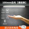 Tira de luz LED con inducción del cuerpo humano, luz magnética para armario, armario, vinoteca, zapatero, tira de luz nocturna con inducción USB y carga