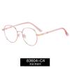 83604 Armazón de Gafas de Moda Gafas Anti Luz Azul Armazón de Gafas de Metal Distintivo Ligeras Gafas para Miopía