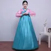 Traje de Performance de Dança Étnica Coreana Feminino Traje de Palco Tradicional Sul-Coreano Hanbok da Corte