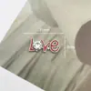Novos Acessórios Coloridos de Liga com Gotejamento de Óleo, Joias Cravejadas com Diamantes, Acessórios Ingleses Contrastantes, Acessórios de Cabelo Feitos à Mão, Materiais para Capas de Celular