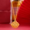 Colar de Cintura Pequeno para Mulheres Que Não Desbota por Muito Tempo, Pulseira de Latão Artificial de Nova Coleção de Verão com Estilo Chinoiserie, Ouro de Areia Vietnamita