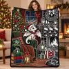 Manta de Franela Polar con Tema Navideño Impresión Digital Suministro Exclusivo Transfronterizo Dropshipping Cubierta de Sofá Manta Siesta de Oficina