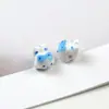 Estilo Japonés Lindo Cerámica de Imitación Estampado de Gatito Cuentas Acrílicas Cuentas Sueltas Accesorios Colgantes para Cadena de Teléfono DIY Bolsa