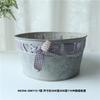 Huaxia Release-Balde Viejo de Lata Retro Cubo para Flores Maceta Aspersores para Flores Adornos Decorativos Comestibles