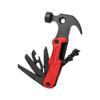 Martillo de garra multifuncional para exteriores, portátil, combinado, cuchillo, destornillador, herramienta de emergencia para coche, reparación del hogar, regalo