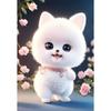 Cachorro Pomerânia Fofo Celebridade da Internet Super Fofo Adesivos Decoração Personalizada Banheiro Geladeira Adesivos para Carro Elétrico Quarto das Crianças
