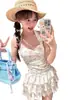 Novo Maiô Body Estilo Saia 2025 para Mulheres para Cobrir a Barriga e Efeito Emagrecedor Roupa de Banho para Resort de Praia e Fonte Termal Dropshipping