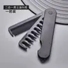 Peine plegable multifuncional para hombre para crear peinados voluminosos, estilizar y fijar cabello texturizado, peine de dientes anchos para crear un look engominado