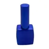 12-14ml Esmalte Spray Azul Escuro Galvanizado Imitação Esmalte em Gel Frasco de Vidro com Tampa e Pincel Frasco Vazio de Vidro