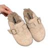 Pantuflas Peludas Estilo Birkenstock con Forro Polar para Mujer, Uso en Exteriores, Novedad Otoño e Invierno 2026, Versátiles, Slip-On, Cálidas, Punta Cerrada, Medias Pantuflas