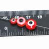 Venta al por mayor Ojo del Diablo 6-10 mm cuentas planas para ojos cuentas de resina para ojos con agujero pasante accesorios de ojo de pez cuentas sueltas