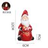Bolsa de Regalo de Navidad Transfronteriza Decoración de Hombre Mayor Muñeco de Nieve Manualidades de Resina Diseño de Estatua Muebles para el Hogar