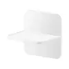 Ganchos de Fixação de Prateleira Sem Furo para Guarda-Roupa de Quarto, Placa de Suporte Adesiva Antiderrapante, Plástico Branco Simples Suporte de Carga