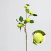 Simulação Realista de Galhos de Macieira Pequenos com Folhas e Frutas, Flores Decorativas para Mesa com Belos Significados, Fruto da Paz de Natal, Decoração para Casa