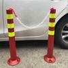 Columna de Plástico 75cm Columna de Advertencia Reflectante Columna Anticolisión Vial Columna Elástica Columna de Aislamiento Separación Humano y Vehículo Barandilla de Pvc