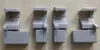 Accesorios para puerta de gabinete de cocina de cristal y acero, escuadra de plástico de ángulo recto para esquina interior, conector de perfil de aleación de aluminio, diamante invisible MATIC