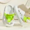 Sandalias de Verano para Niños Estilo Coreano Pantuflas para Niños Niños y Niñas Nuevas de Eva Color Puro Zapatos de Playa con Agujero para el Dedo del Pie