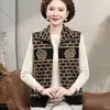 Chaleco corto de visón de invierno para mamá, una opción de abrigo cálida y elegante para mujeres de mediana edad y mayores en otoño e invierno