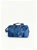 Bolso de Mano de Gran Capacidad con Cremallera de Doble Capa Compartimento Independiente para Zapatos Bolsa de Fitness Logo Sencillo Bolsa de Viaje para Viajes Cortos de Negocios