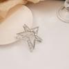 Europa e Estados Unidos simples metal geométrico rede vermelho temperamento frio estrelas grampo de cabelo personalidade amor volta cabeça agarrar clipe atacado