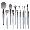 Cangzhou Chujian Set de 14 Brochas de Maquillaje Brocha para Sombra de Ojos Brocha para Polvo Suelto Brocha para Base de Maquillaje Brocha para Labios Brocha para Rubor Brocha de Maquillaje