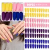 Venta Caliente Transfronteriza 96 Piezas Color Puro Mate Esmerilado Uñas Trapezoidales Presionar Uñas Manicura Uñas Portátiles Accesorios