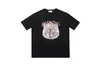 High Street Europeo y Americano Marca de Moda RHUDE Atardecer Cara Redonda de Corazón Impresión de Letras Nuevas Oversize Holgada Camiseta de Manga Corta