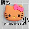 Pequeño lazo con letras de gato Katie KT, accesorio de goma suave para hacer tú mismo, zapatillas estéreo, funda para teléfono móvil, pegatina decorativa para taza de agua