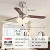Lámpara ventilador de sala de estar de mediados de siglo moderno, lámpara de ventilador de techo retro estilo Bauhaus para comedor, lámpara de ventilador de alta gama para estudio, ventilador y luz integrados