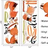 Adesivo de Parede Floresta Raposa Aquarela Pássaro Pequeno Livro Inglês Autoadesivo Decoração de Parede Quarto Infantil Adesivos