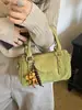 2026 Principios de Otoño Nuevo Elegante Versátil Retro Patchwork Boston Bolso Pequeño Bolso Almohada de Mano Bolso de Hombro Cruzado