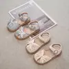 Sandalias para Niñas 2026 Verano Nuevo Estilo Zapatos de Princesa para Niños Lazo Pequeño Fragante Sandalias Romanas para Niñas Zapatos de Playa
