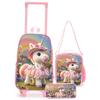 Nuevo Set de Bolso con Ruedas Transfronterizo para Niños, Maleta con Ruedas para Niños que se Puede Usar como Mochila, Personalizable y al por Mayor