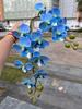 Nueva impresión 3D Phalaenopsis fabricantes de comercio exterior 2 tenedor sienten Phalaenopsis verde boda hogar flores falsas al por mayor
