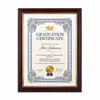 Marco de certificado de diploma de graduación minimalista europeo y americano, marco de fotos de certificado de premio, venta al por mayor de fábrica, marco de exhibición de certificado de honor para sala de estudio