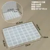 Caja de Rejilla Fija con Ranura para Tarjeta de PP Transparente Transfronteriza 10 Compartimentos 15 Compartimentos 24 Compartimentos 28 Compartimentos Caja Dispensadora Pequeña para Productos Aretes Cuentas de Arroz