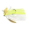 Isca Macia Atraente para Pesca Transfronteiriça com Proteção de Grama e Características Anti-Enrosco, 13g com Lantejoulas, Anzol com Cabeça de Chumbo Jig Estilo Barba para Pesca de Robalo em Água Doce e Salgada