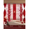 Set de Decoración de Habitación de Boda Cortinas Decoración Boda Tira Larga Personaje Feliz Lado del Novio Lado de la Novia Dormitorio Adorno Colgante de Mariposa Pancarta