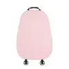 Apoio de cabeça de carro de inverno rosa simples para carro travesseiro confortável para pescoço travesseiro lombar quente de imitação de pele de coelho travesseiro de carro