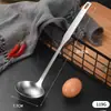 Espátula y Cucharón Integrados Engrosados de Acero Inoxidable para Uso Doméstico, Utensilios de Cocina, Anti-quemaduras, Venta al por Mayor