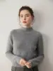 Suave y Acogedor ~ Suéter de Cachemir Espeso de Doble Capa para Bebé para Mujer, Suéter de Punto Pulóver de Cuello Semi-Alto para Otoño e Invierno