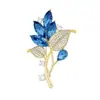 Europeu e Americano Transfronteiriço Planta Flor Haste Elegante Moda Orquídea Design de Nicho Versátil Moda Terno Broche Decorativo