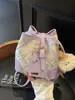 Bolsa de Ombro Única Estilo Coreano Tendência, Bolsa Transversal Casual Fashion e Versátil, Bolsa Saco Acolchoada Color-Blocking Design de Nicho