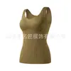Roupa Térmica Antibacteriana 7A Seda de Amora Caxemira Copo Interno Fixo Veludo Lixado Colete Modelador de Corpo Colete de Inverno Feminino