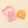 Molde de Galleta de Dibujos Animados Xiaobaji Ikaawa DIY Molde Realista para Galletas Tipo Prensa Herramienta de Sellado para Hornear